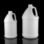 Industrial round plastic bottle